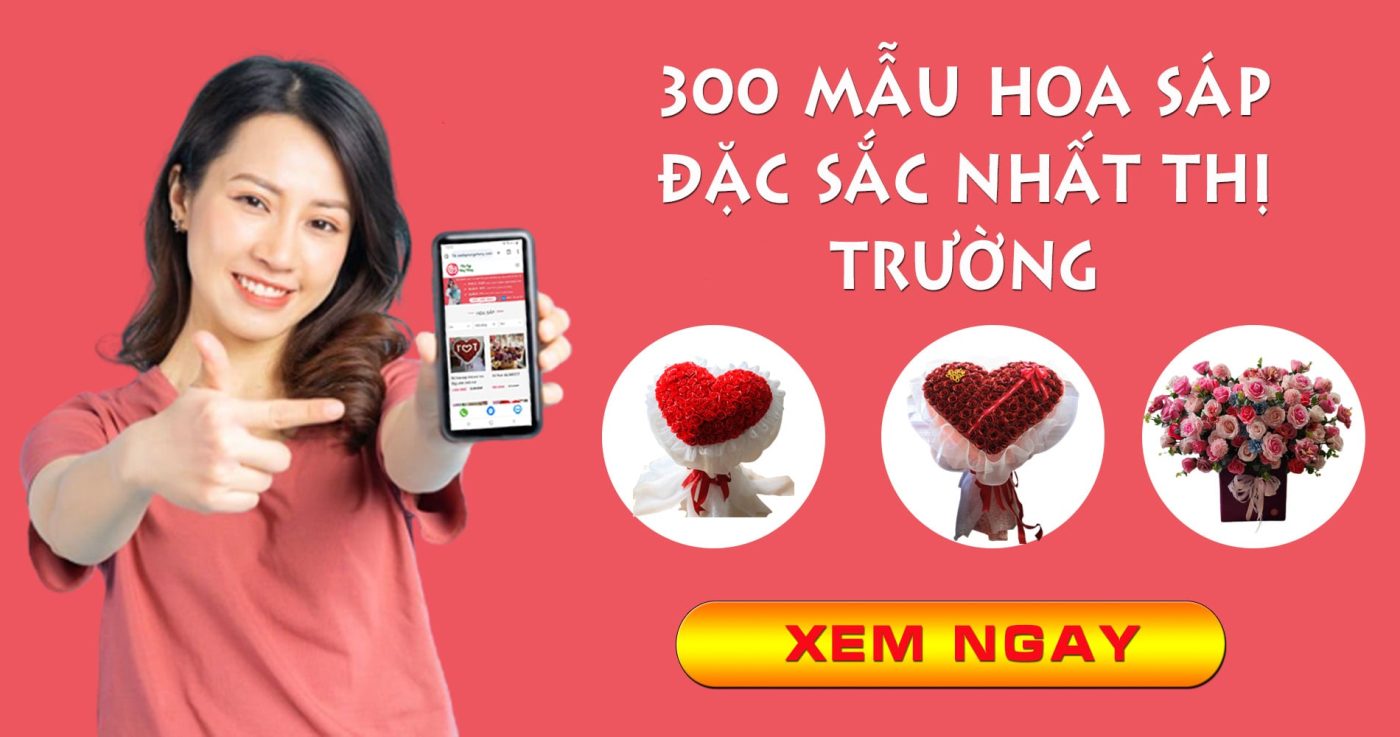 baner 300 mẫu hoa sáp đặc sắc nhất thị trường