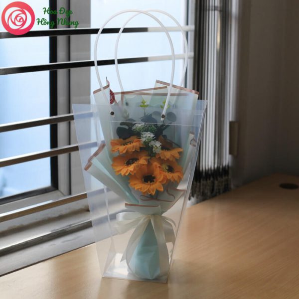 túi hoa sáp hướng dương