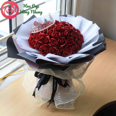 bó hoa sáp 50 bông hẹn yêu