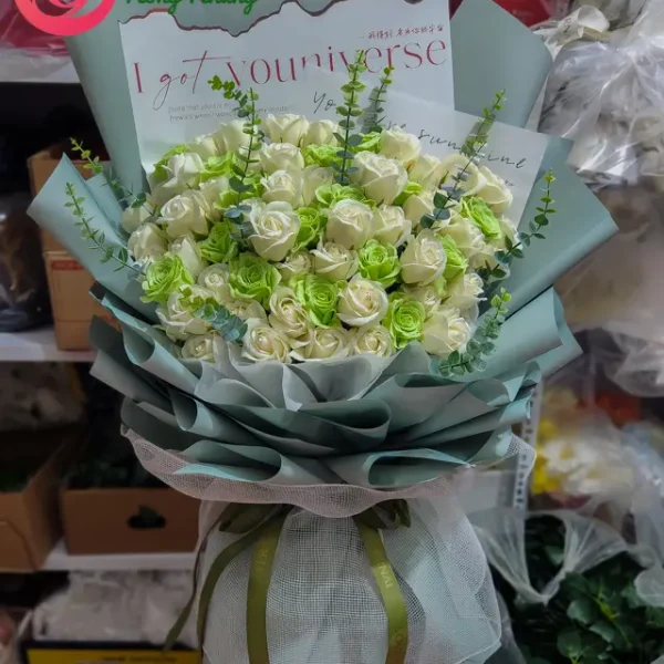 bó hoa sáp ecudor cao cấp