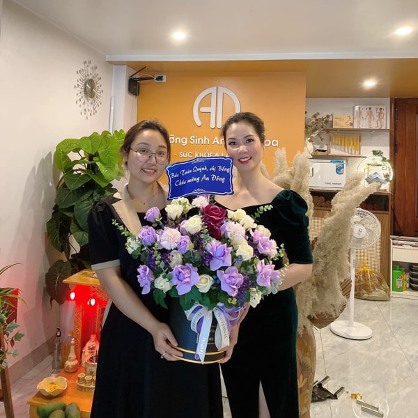 feedback khách hàng hoa sáp hồng nhung 214