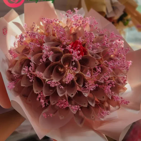bó hoa sáp tiền