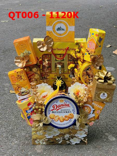 giỏ quà tết vàng 1