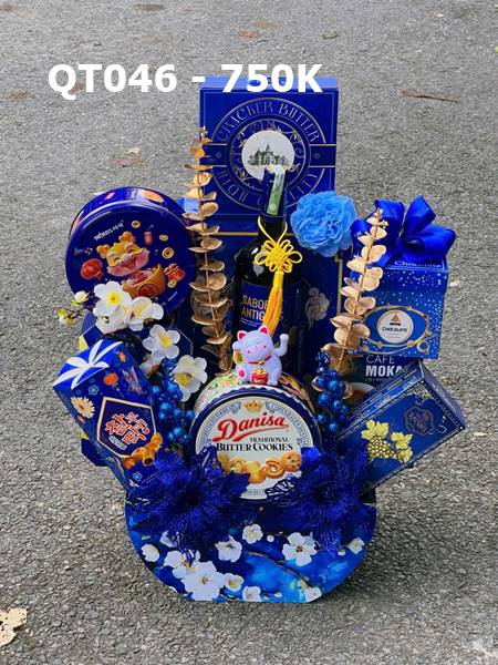 giỏ quà tết xanh 2