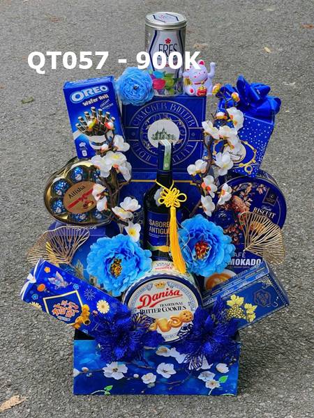 giỏ quà tốt xanh 1