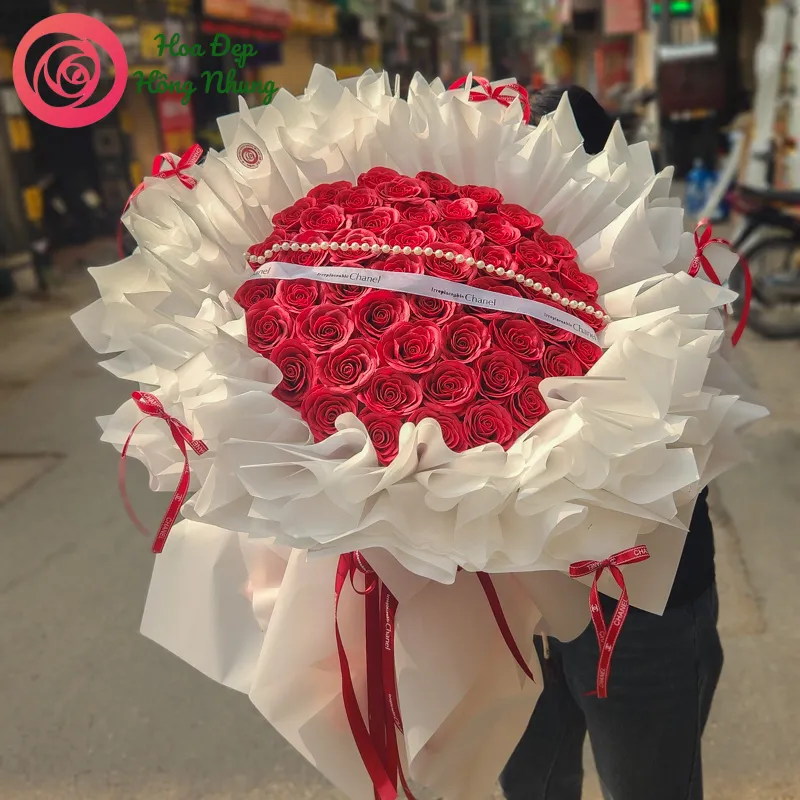 bó hoa sáp 50 bông công chúa