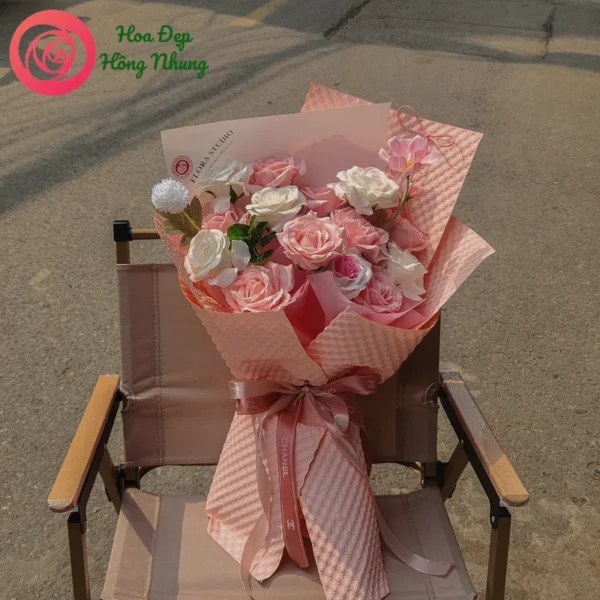 bó hoa sáp hiện đại