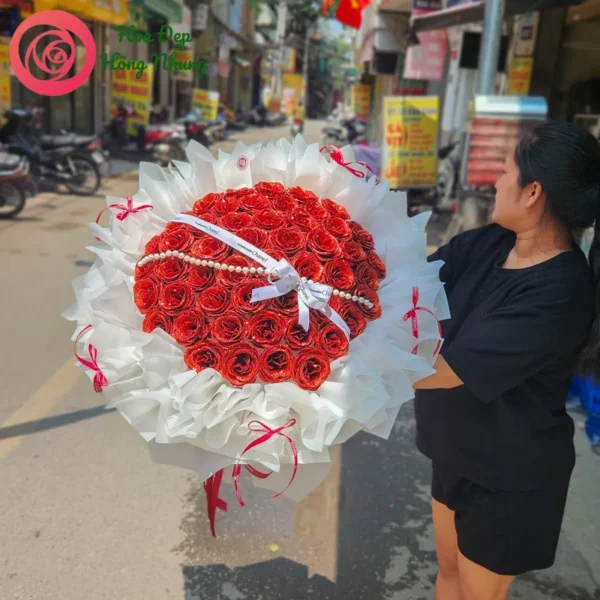 bó hoa sáp nhũ công chúa