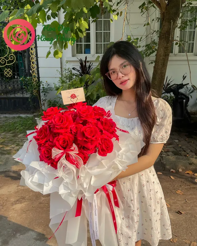 hoa sáp hồng nhung mẫu mới