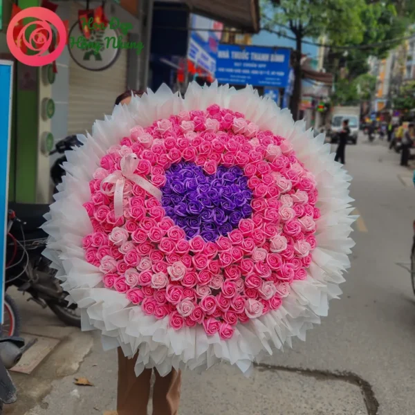 bó hoa sáp công chúa 300 bông