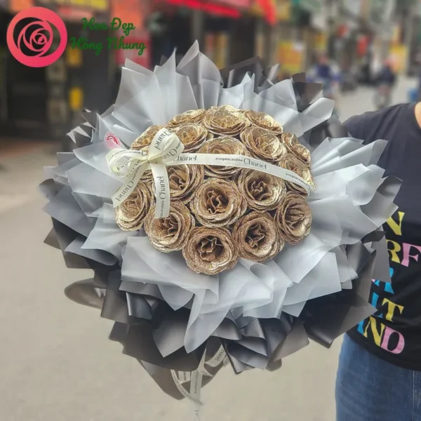 bó hoa sáp nhũ công chúa