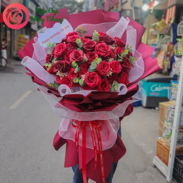 bó hoa sáp 7 lớp