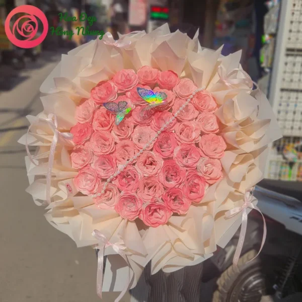 bó hoa sáp nhũ công chúa