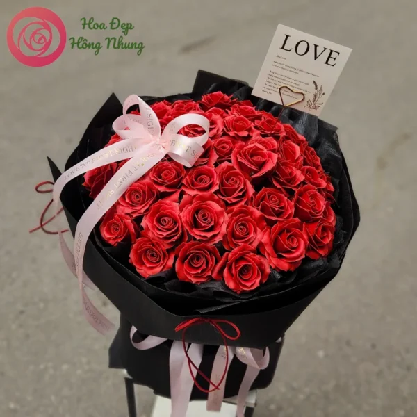 bó hoa sáp hiện đại