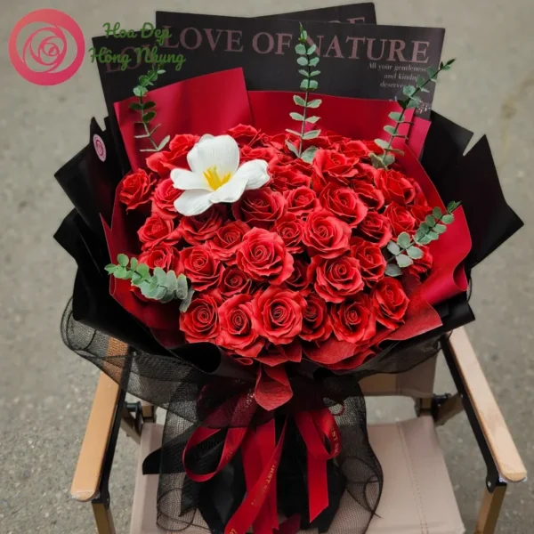 bó hoa sáp hiện đại