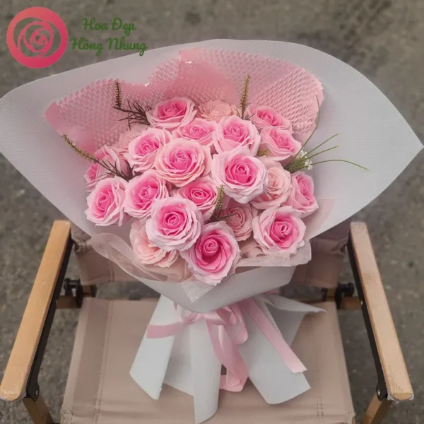 bó hoa sáp hiện đại