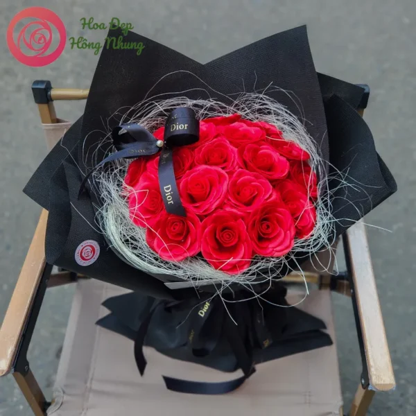 bó hoa sáp hiện đại