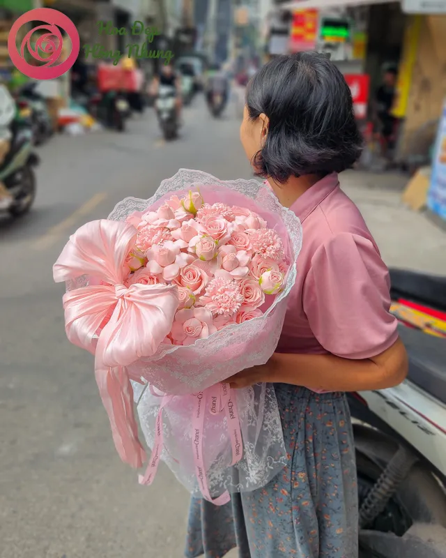 bó hoa sáp tỉ muội